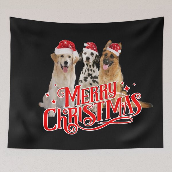 Item preview, Dog group with Christmas hats, Merry Christmas, dog stickers, stickerbundle designed and sold by Toffy2222.