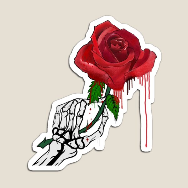 Item preview, Skeleton Hand Holding Rose designed and sold by Arcana-Craft.