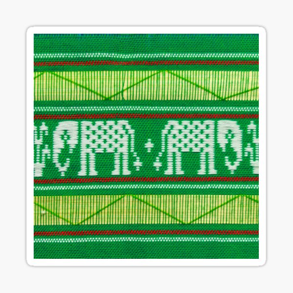 Kente Cloth Textile Pattern Sticker
