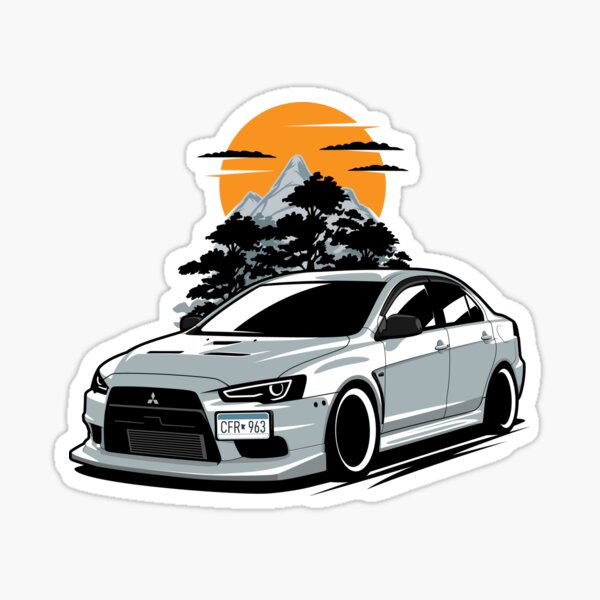 Evo X Stickers Redbubble