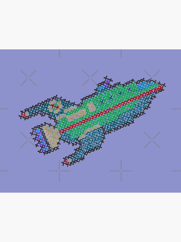 Futurama Planet Express Cross, Simple stitch Art Board Print for Sale by  Orloff