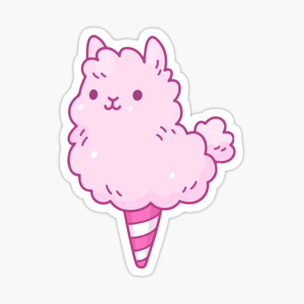 Item preview, Kawaii Cotton Candy Lama designed and sold by Clarissa-Castle.