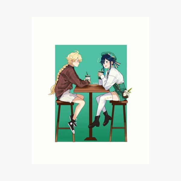 Item preview, Genshin Impact - Aether and Venti's Day Off designed and sold by MykaAndSalmon.