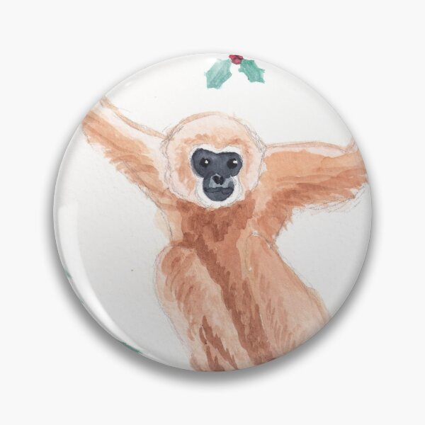 Item preview, Gibbon in Wreath designed and sold by gorillagal.