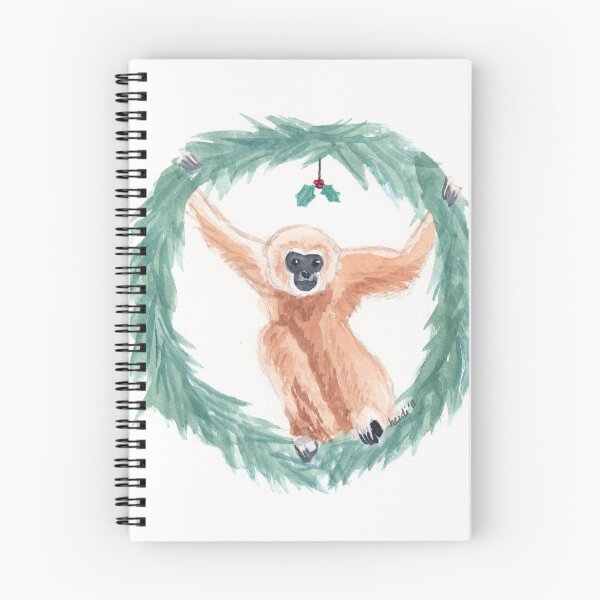 Item preview, Gibbon in Wreath designed and sold by gorillagal.