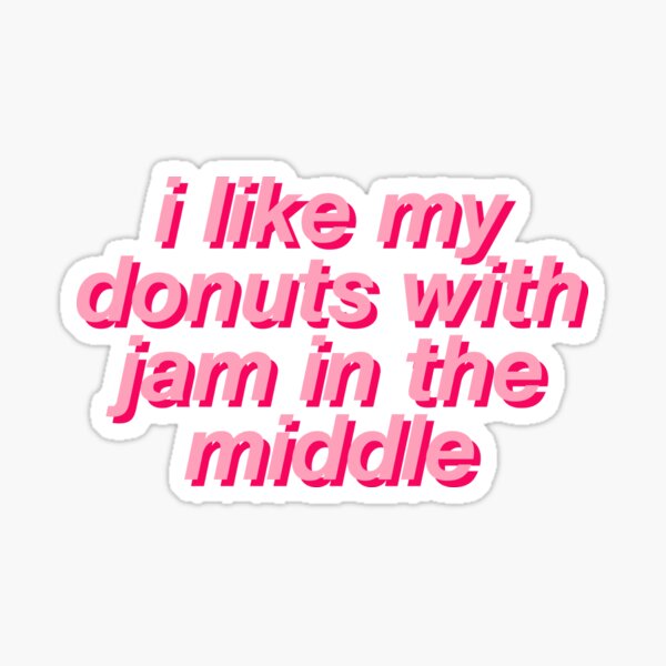 "jaemin i like my donuts with jam in the middle" Sticker for Sale by