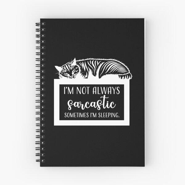 Item preview, Sarcastic Sleepy Cat designed and sold by TheBearandBunny.