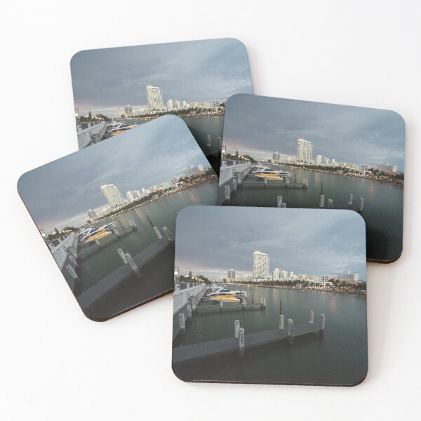 Item preview, Miami beach canal dusk  designed and sold by hawkie.