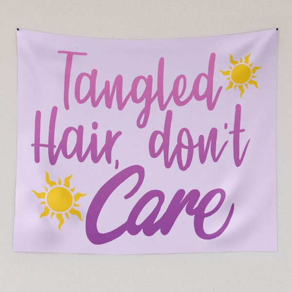 Item preview, tangled hair, don't care designed and sold by Narniax.