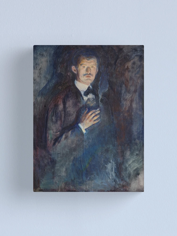 edvard munch self portrait with burning cigarette Edvard Munch - Self-Portrait with Burning Cigarette (1895)