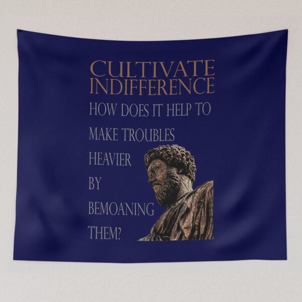 Item preview, Cultivate Indifference Stoicism, Stoic, Cynicism, Marcus Aurelius, Philosophy designed and sold by IdeaPangea.