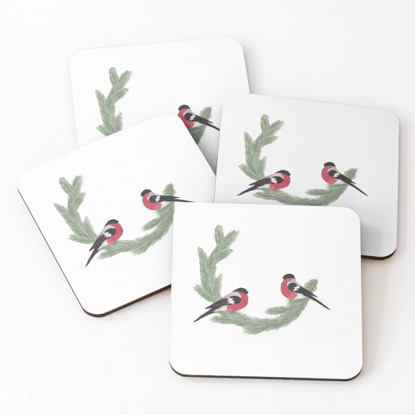 Item preview, Yule wreath with bullfinches (Julekrans med dompap) designed and sold by SaraGeorgie.