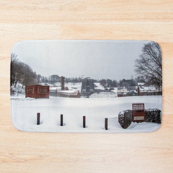 Item preview, Blaenavon Ironworks in the snow designed and sold by sjbaldwin.