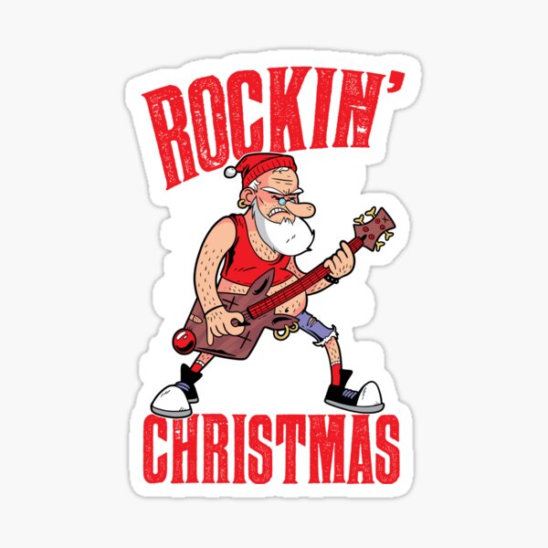 Santa Claus Guitar Player Merch & Gifts for Sale