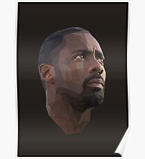 Idris Elba Low-Poly Poster