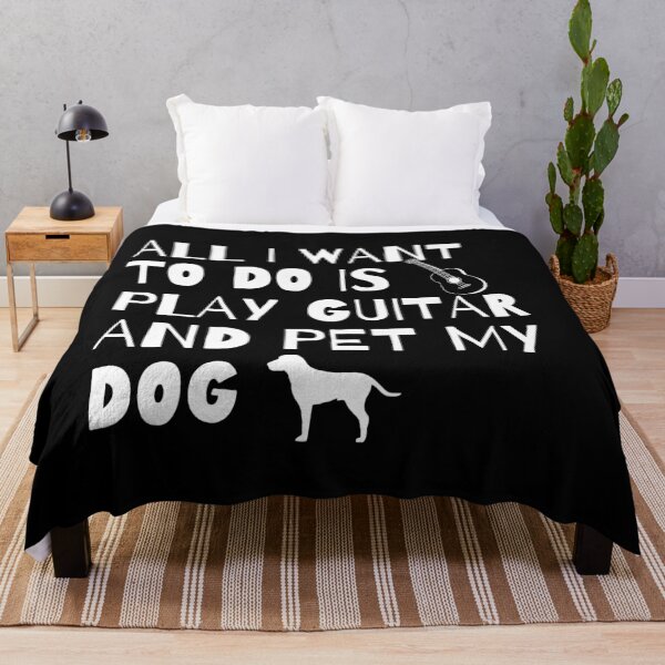 Item preview, All I Want to do is play Guitar and pet my Dog designed and sold by fantasticpud.