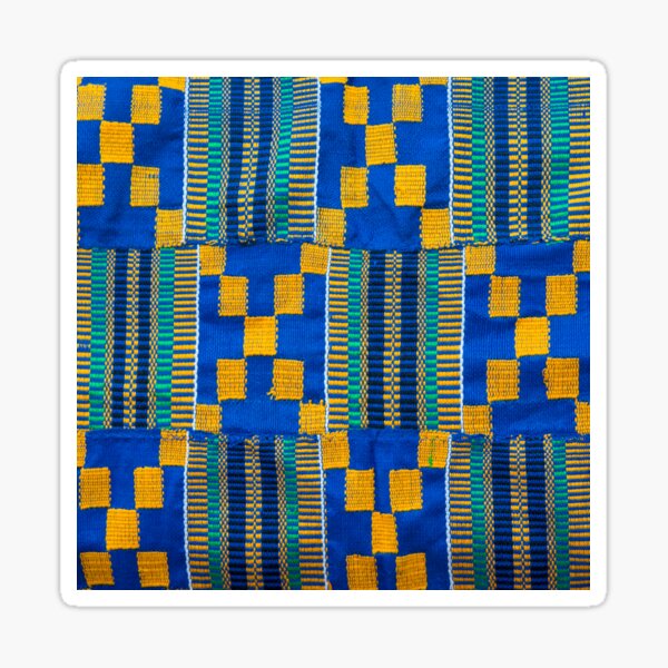 Kente Cloth Textile Pattern Sticker