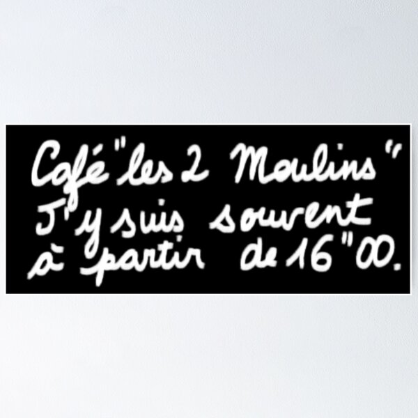 Item preview, Amelie 2001 Photo Booth Sign designed and sold by TYPhoenicians.