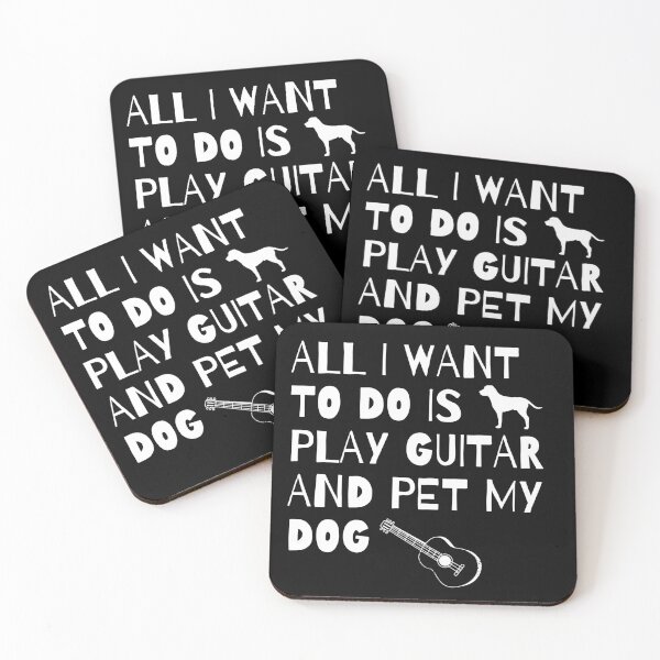 Item preview, All I Want to do is play Guitar and pet my Dog designed and sold by fantasticpud.