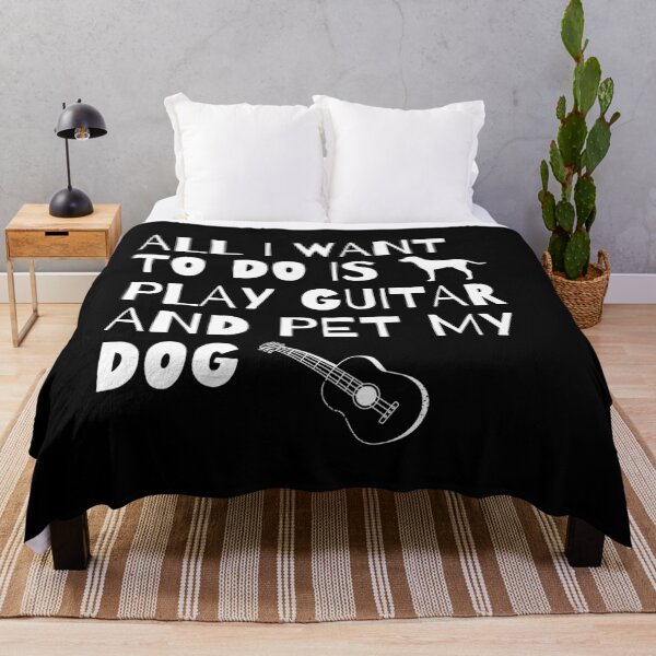 Item preview, All I Want to do is play Guitar and pet my Dog designed and sold by fantasticpud.