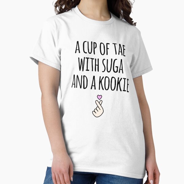 Artikel-Vorschau von Eine Tasse Tae mit Suga, einem koreanischen Kookie Hangul, designt und verkauft von JoDesignLab.