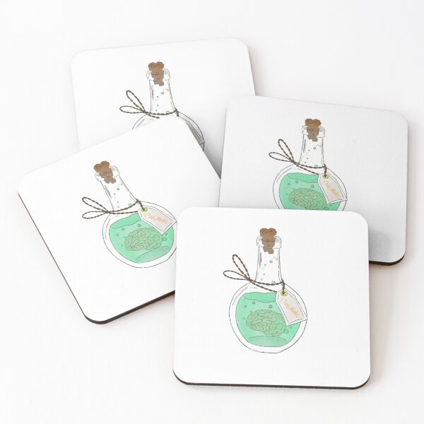 Item preview, Over-Thinker Brain Potion Bottle Illustration designed and sold by SmokeyxDesigns.