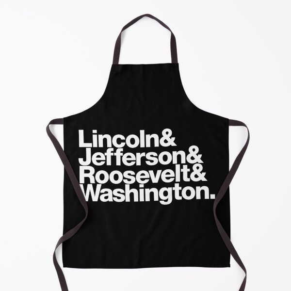 Item preview, Mount Rushmore - Last Names of Presidents (white letters) designed and sold by dudethecreator.