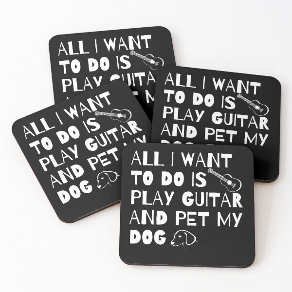 Item preview, All I Want to do is play Guitar and pet my Dog designed and sold by fantasticpud.
