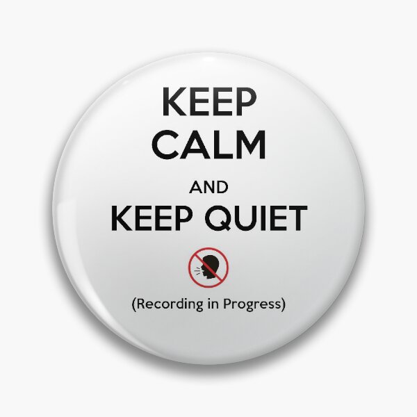 Item preview, Keep Calm and Keep Quiet designed and sold by DanLopesMerch.