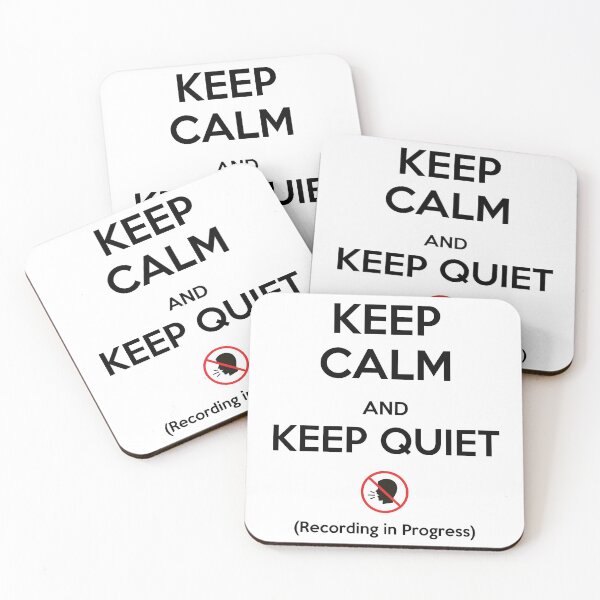 Item preview, Keep Calm and Keep Quiet designed and sold by DanLopesMerch.
