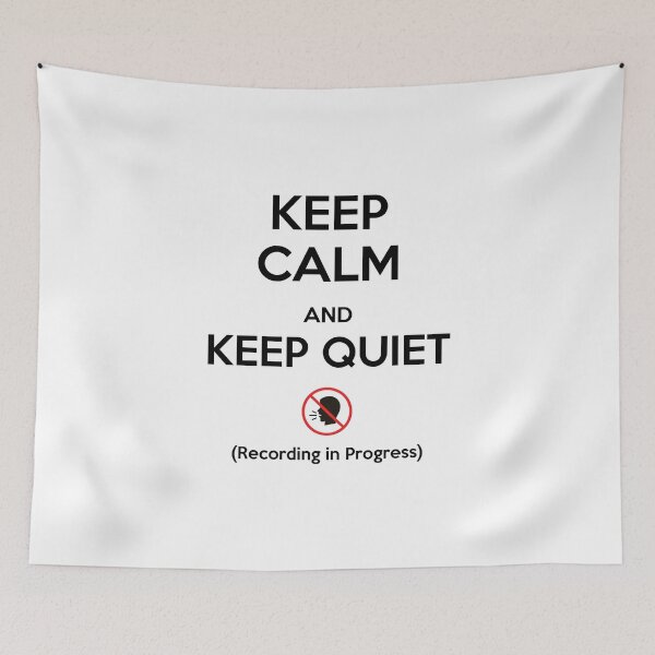 Item preview, Keep Calm and Keep Quiet designed and sold by DanLopesMerch.