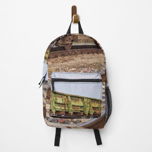 Item preview, Railroad track and chain of old rusty wagons designed and sold by lena-maximova.