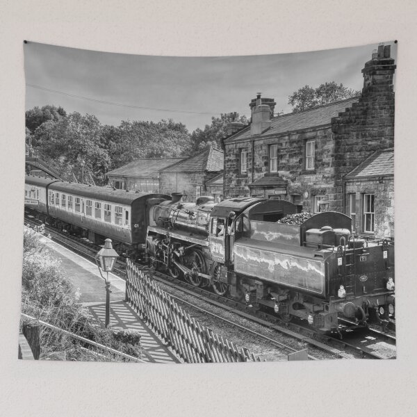 Item preview, Goathland Station - Black and White designed and sold by Steve H Clark.