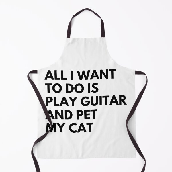 Item preview, All I Want to do is play Guitar and pet my Cat designed and sold by fantasticpud.