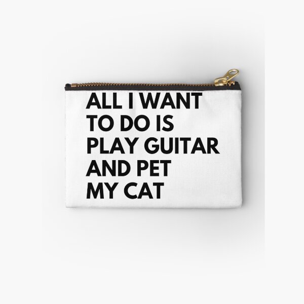 Item preview, All I Want to do is play Guitar and pet my Cat designed and sold by fantasticpud.