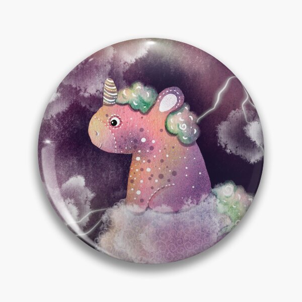 Item preview, unicorn on a cloud among lightning designed and sold by fiolika.