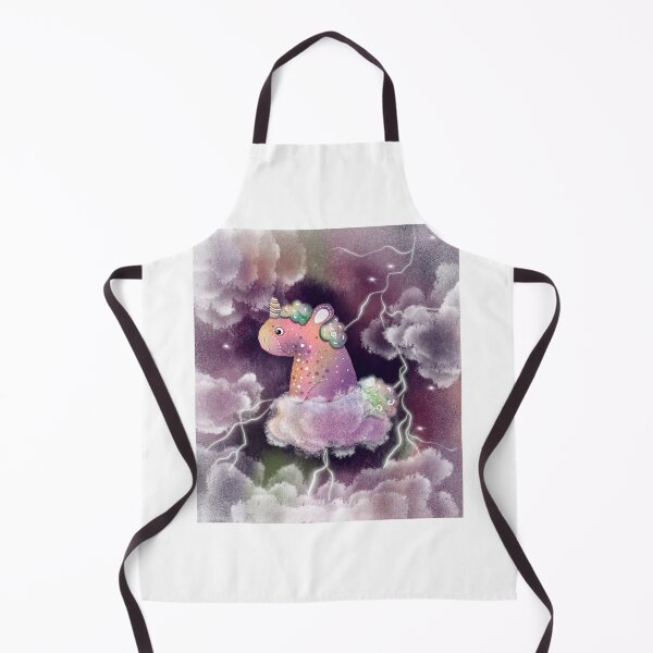 Item preview, unicorn on a cloud among lightning designed and sold by fiolika.