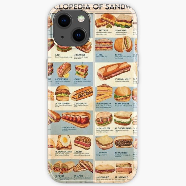 Encyclopedia Of Sandwiches iPhone Soft Case
