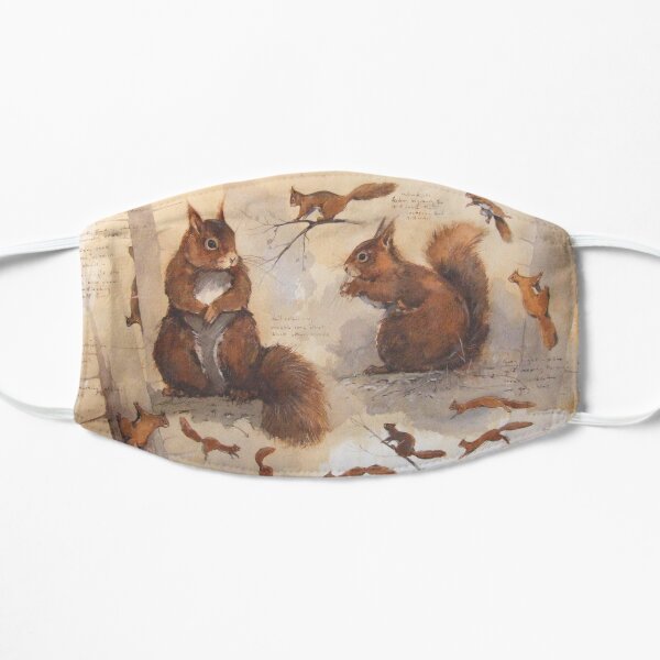 Red Squirrel Studies Flat Mask
