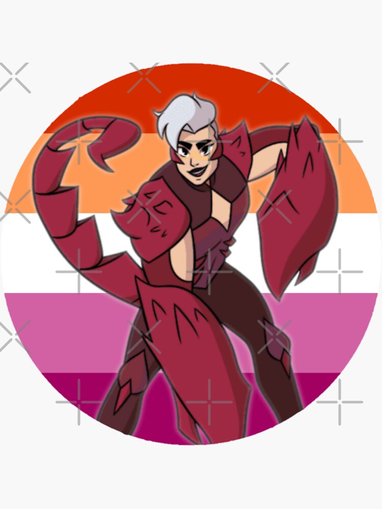 Scorpia She Ra Lesbian Flag Spop Sticker For Sale By Queerwriter Redbubble 9447