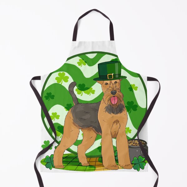 Item preview, Irish Airedale Terrier Leprechaun St. Patricks Day designed and sold by Nosek1ng.