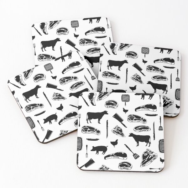Item preview, Carnivore lover surface pattern designed and sold by PurrfectCorner.