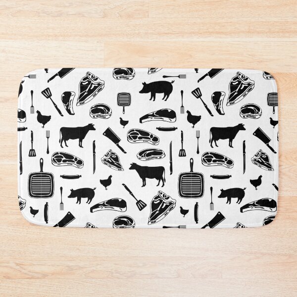 Item preview, Carnivore lover surface pattern designed and sold by PurrfectCorner.