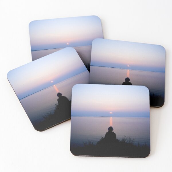 Item preview, Woman meditating about Baikal Lake at sunruse time designed and sold by RaimondKlavins.