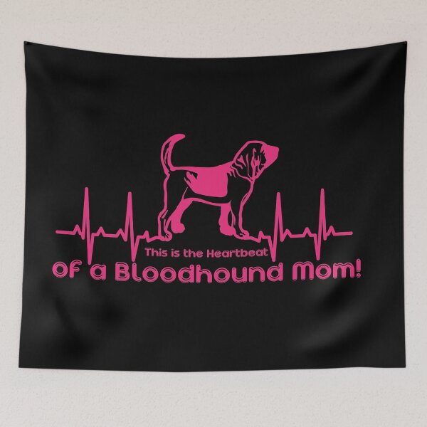Artikelvorschau, Dies ist der Herzschlag einer Bloodhound-Mutter entworfen und verkauft von Warrior Veteran Clothing.