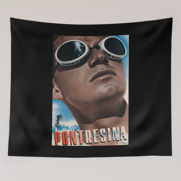 Item preview, retro classic Pontresina poster designed and sold by CorasPosters.