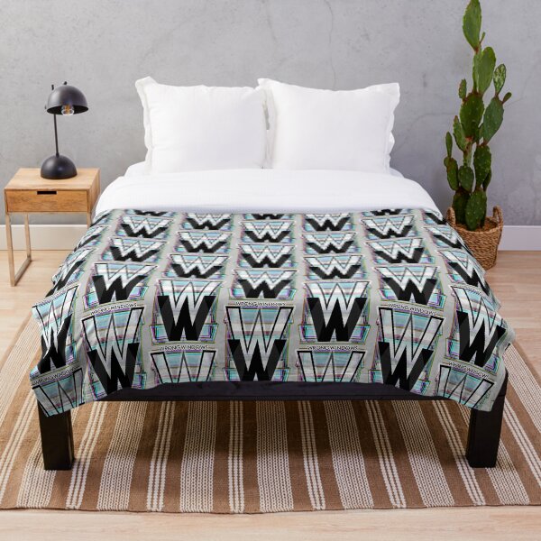 Wrong Windows Double-W Logo Variant #4 (RGB Casement/Pinched) Throw Blanket