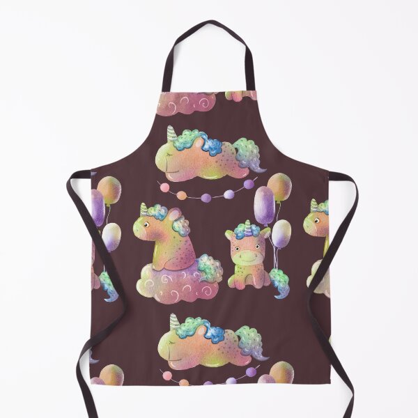 Item preview, three unicorns on brown background designed and sold by fiolika.