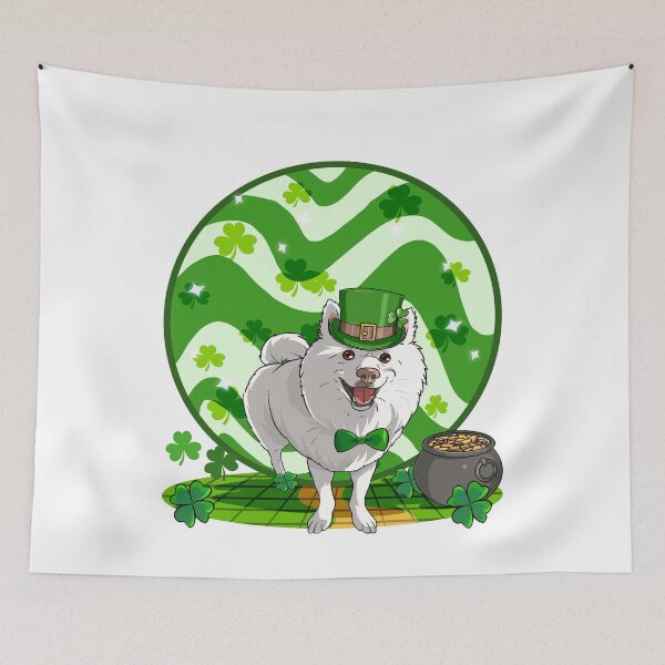 Item preview, American Eskimo Dog Leprechaun St. Patricks Day  designed and sold by Nosek1ng.
