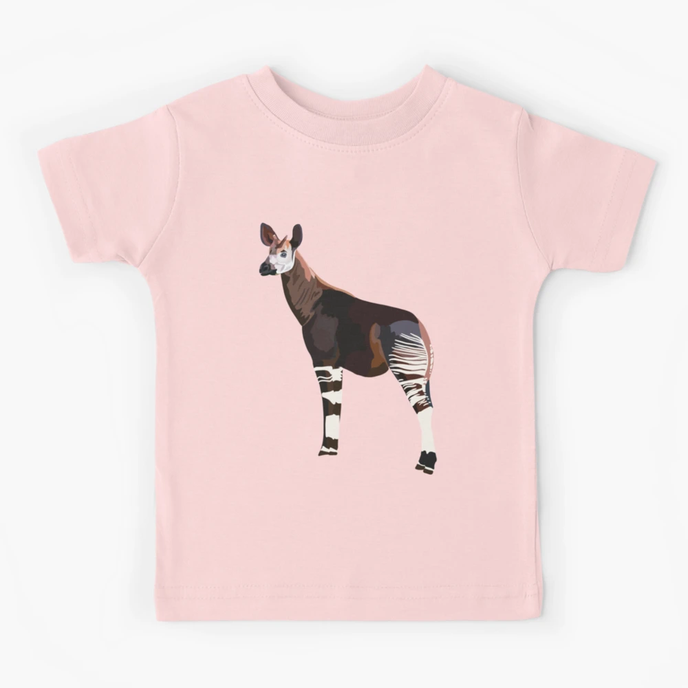 O is for Okapi  Kids T-Shirt for Sale by thezoogirl